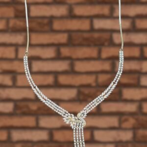 Zyra Jewels Latest Stylish Traditional Trending Silver Chain Necklace Jewellery  for Women and Girls/Gift for women and girl